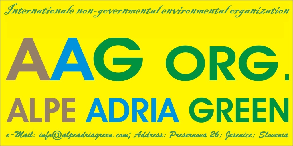 Il logo di Alpe Adria Green, organizzazione ambientalista slovena.