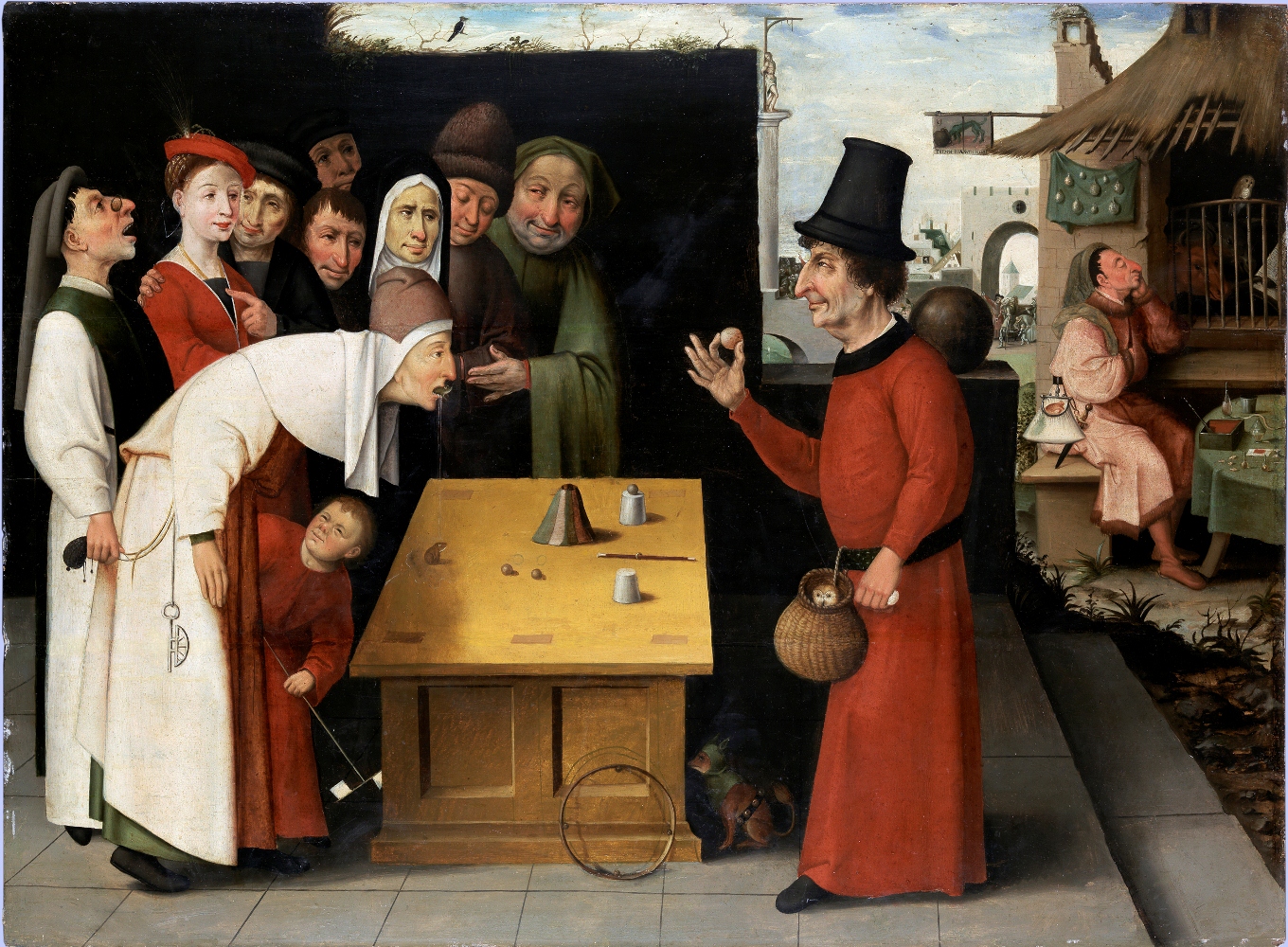 School of Hieronymus Bosch, Holland, 1474‚Äì1516 The Conjurer, after 1500 Oil on panel Bequest of Oliver O. and Marianne Ostier, New York,  to the America-Israel Cultural Foundation B77.0069