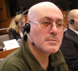 Roberto Giurastante, Presidente del Movimento Trieste Libera, al Parlamento Europeo. Anno 2013.
