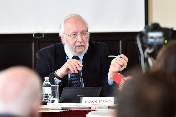 Vienna, 9 settembre 2014: conferenza stampa sul Porto Franco internazionale di Trieste.