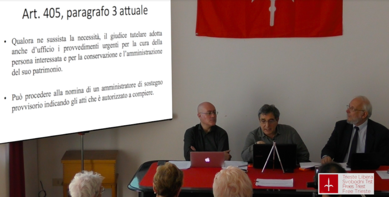 Presentate a Trieste le modifiche della legge disastrosa sulle amministrazioni di sostegno