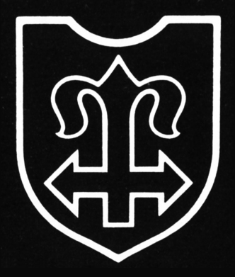 L'emblema della 24ˆ Waffen-Gebirgs-Karstjäger Division impiegata nella lotta antipartigiana nel Litorale Adriatico.