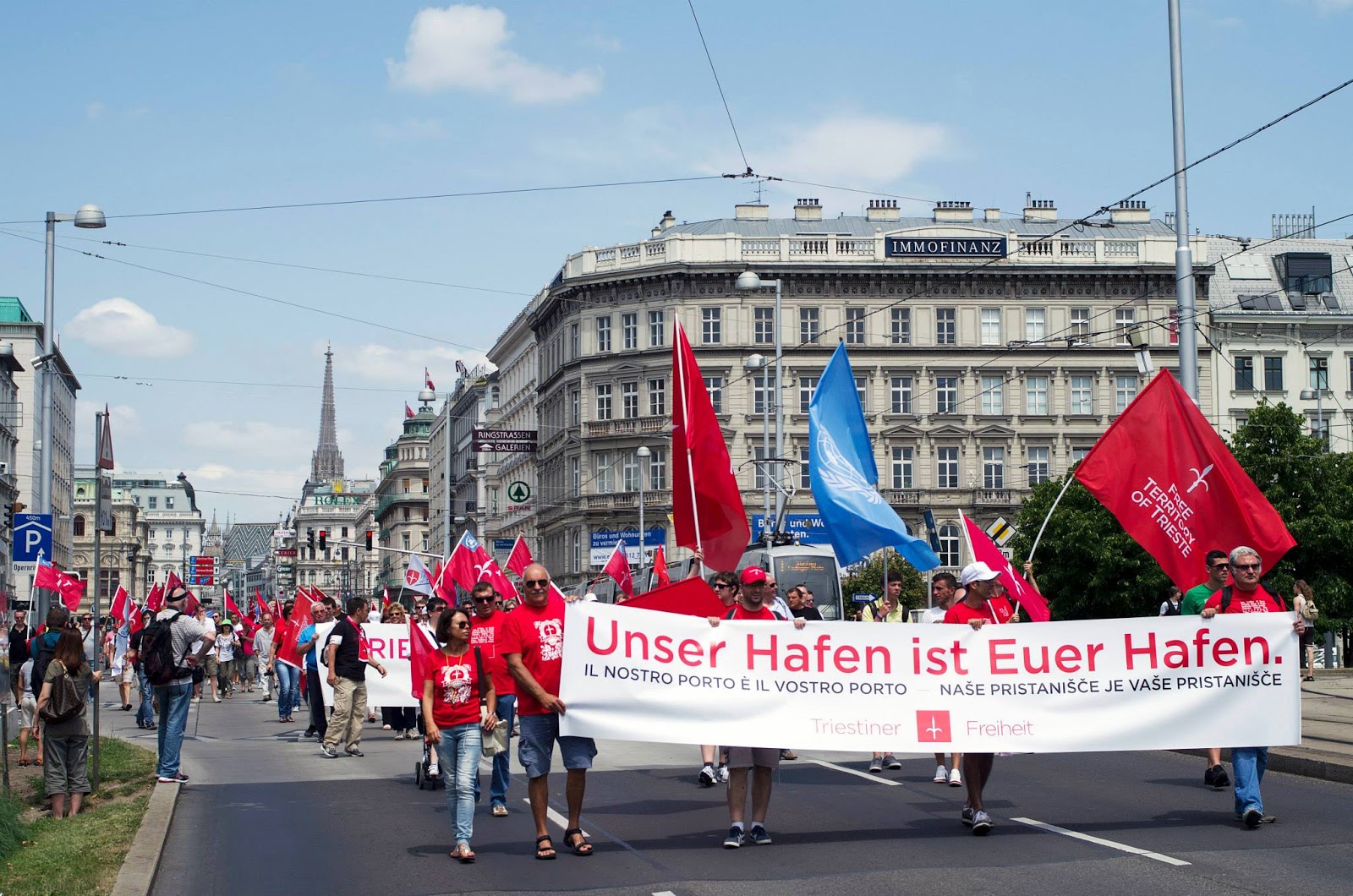 22 giugno 2013: Manifestazione di Trieste Libera a Vienna.