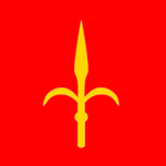 Il logo di Trieste Libera Austria: alabarda d'oro in campo rosso.