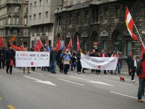18 novembre 2012: manifestazione "Rigassificatore Game Over" promossa da Trieste Libera.