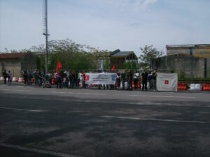 Manifestazione di Trieste Libera contro la sdemanializzazione del Porto Franco Nord (aprile 2012).
