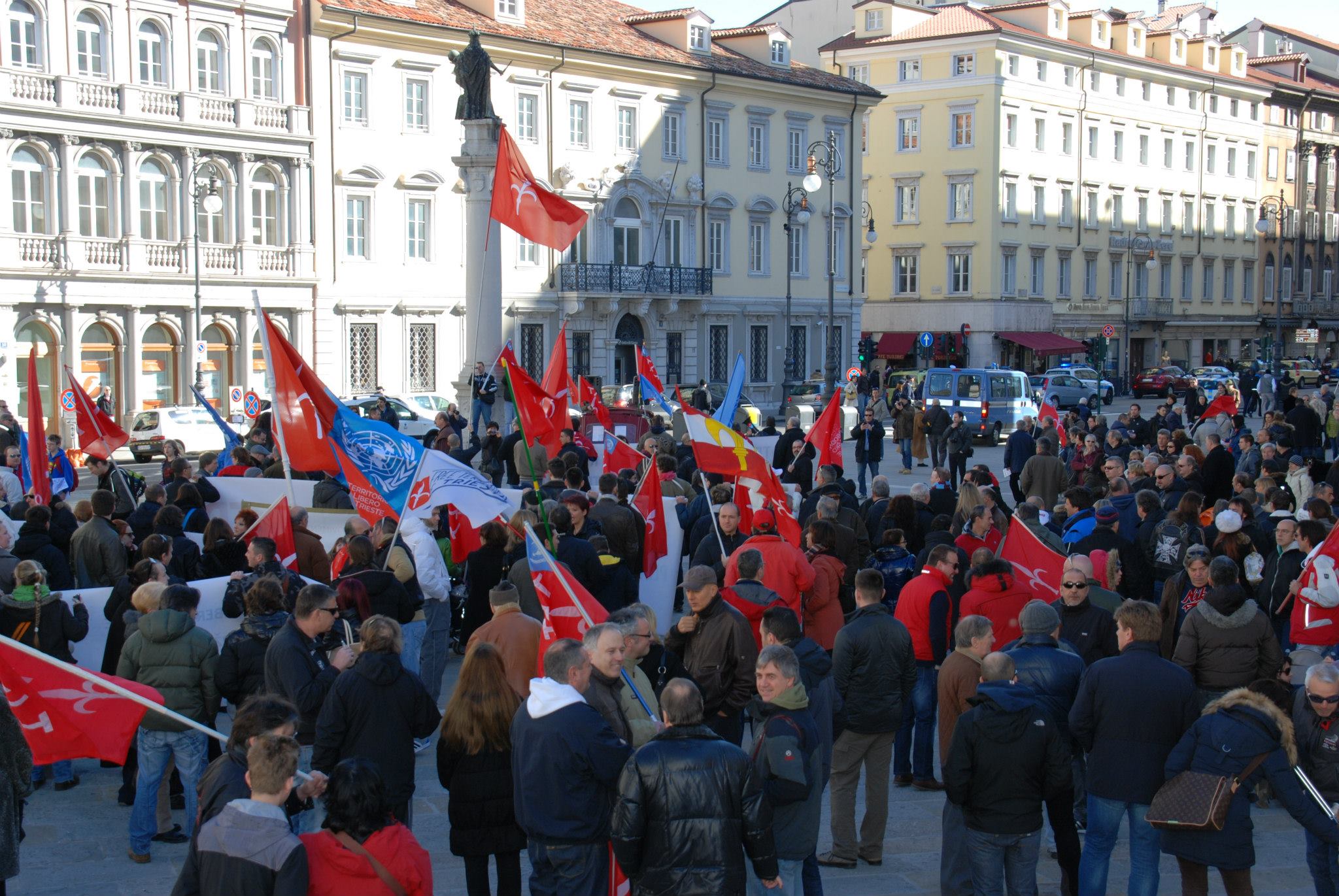 2013: corteo di Trieste Libera contro le illegittime elezioni italiane. #NoElectionDay