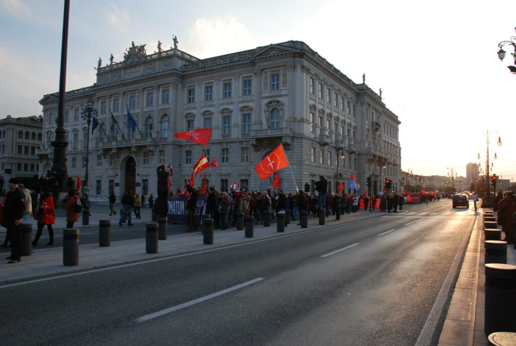 8 dicembre 2013: manifestazione di Trieste Libera "Il futuro va in porto".