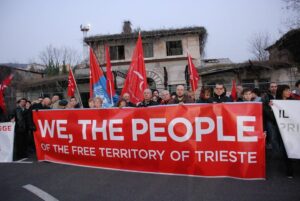 8 dicembre 2013: manifestazione di Trieste Libera "Il futuro va in porto".